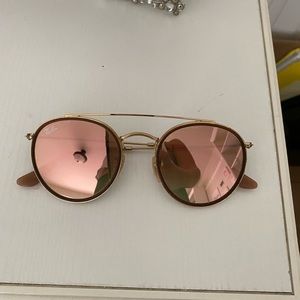 Ray ban sunglasses-ROUND DOUBLE BRIDGE- reflective